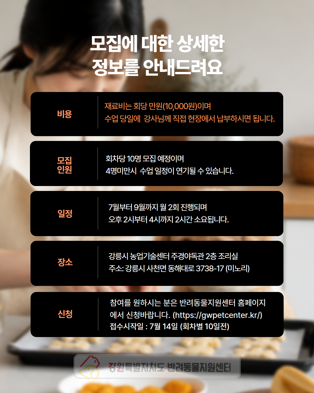 멍냥이 쿠킹 클래스